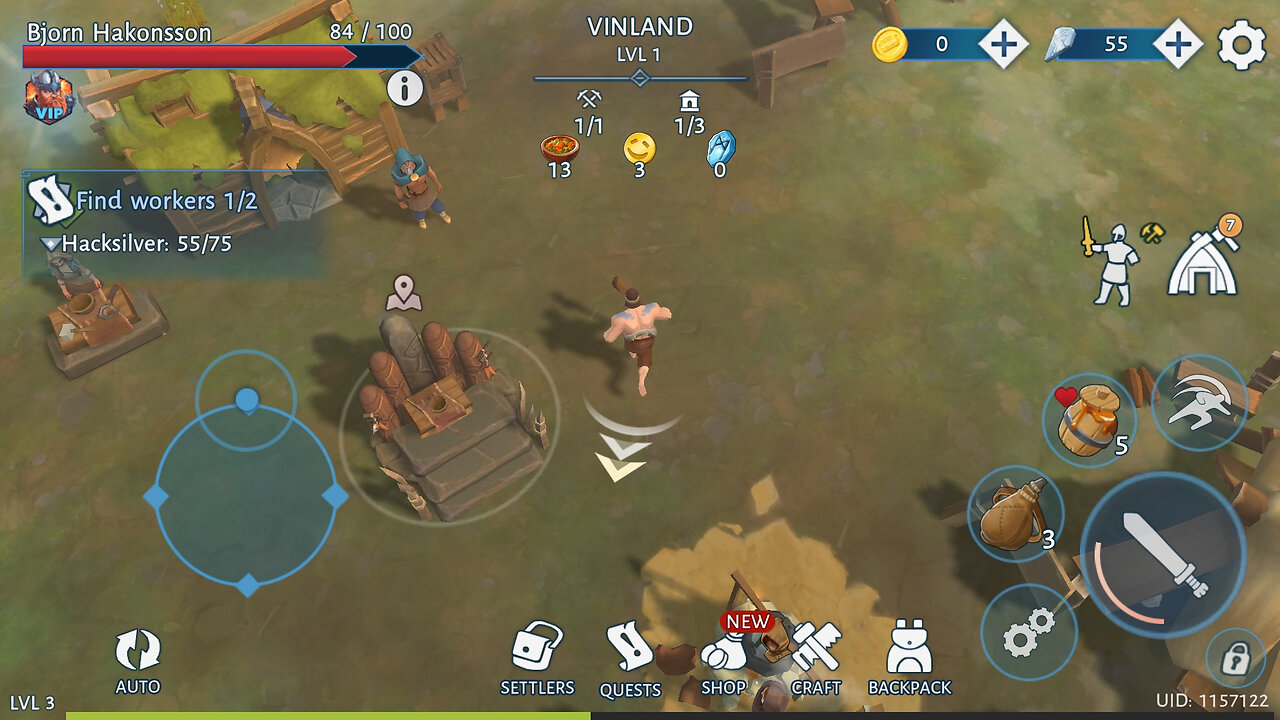 Vinland Tales・ Viking Survival - Android Gameplay [47+ Mins, 1080p60fps]