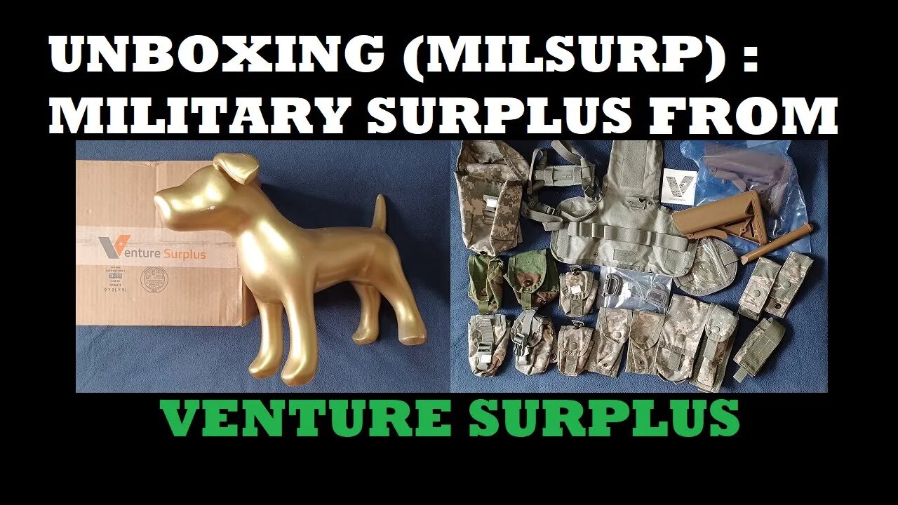 UNBOXING 132: Venture Surplus. Pouches, ACH Helmet Chinstrap, B5 SOPMOD Gen 1 Buttstocks