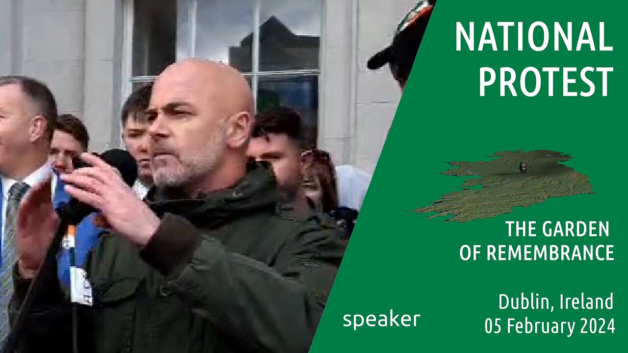 speaker - National Protest, Dublin , Ireland - 05 Feb 2024