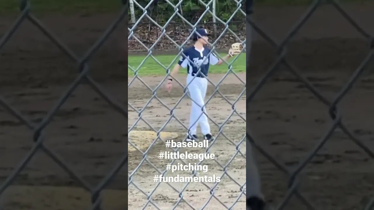 Jackson taking the bump #baseball #fundamentals #baseballlife #compete #littleleague #pitching