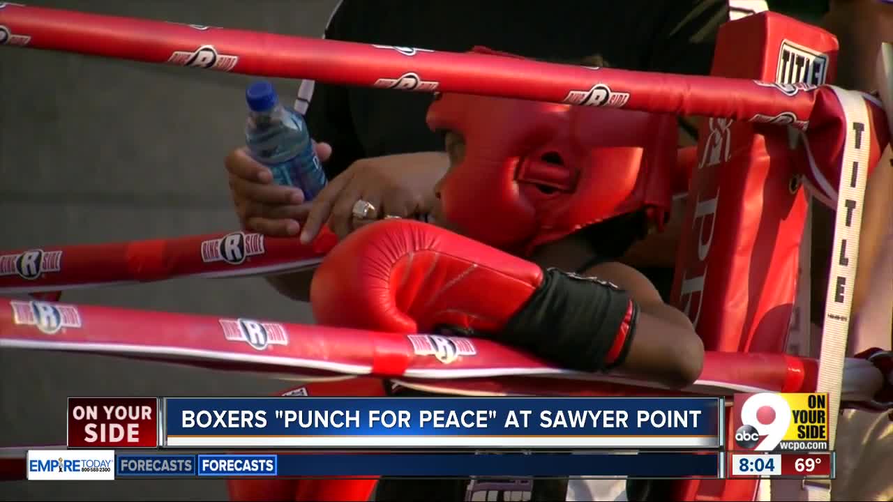 Boxers "Punch for Peace" at Sawyer Point