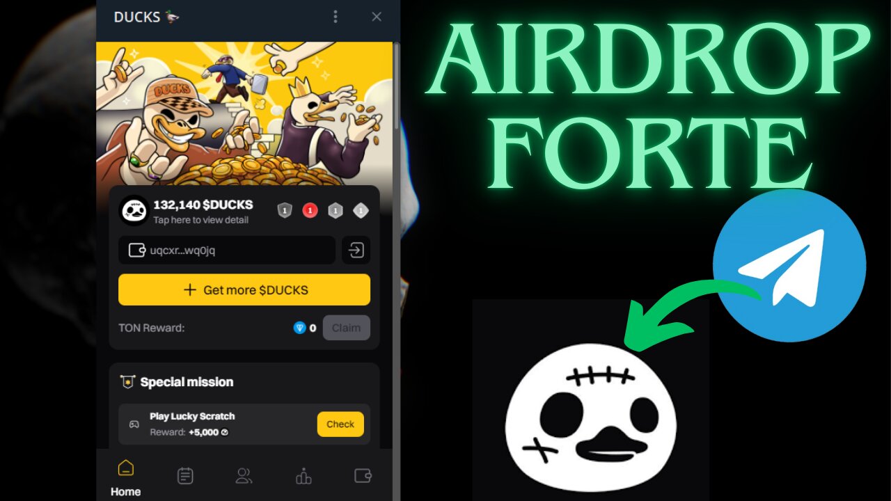 DUCKS - O AIRDROP QUE VOCÊ PODE GANHAR MUITO NO TELEGRAM!