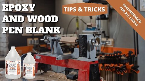 Epoxy & Wood Pen Blank with No Pressure Pot