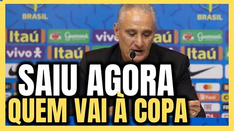 SAIU AGORA! CONVOCAÇÃO DA SELEÇÃO BRASILEIRA COPA 2022! BRASIL NA COPA