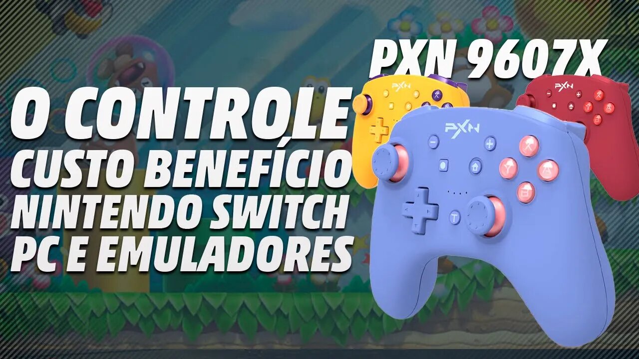 CONTROLE PERFEITO PARA JOGAR NINTENDO SWITCH, JOGOS DE PC E EMULADORES - PXN 9607X | Análise/Review