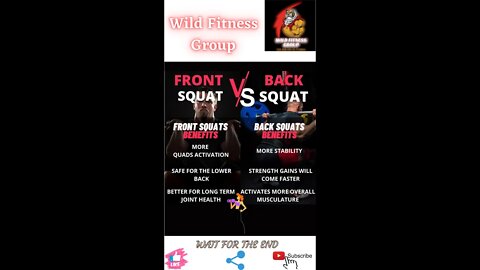 🔥Front squat v/s back squat🔥#shorts🔥#viralshorts🔥#fitnessshorts🔥#wildfitnessgroup🔥