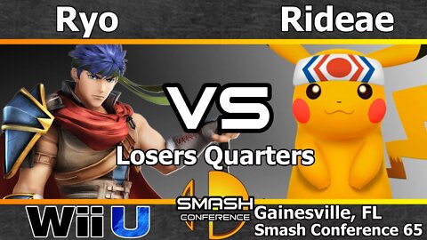 Ryo (Ike & Corrin) vs. Shoq|Rideae (Pikachu) - Losers Quarters - SC65