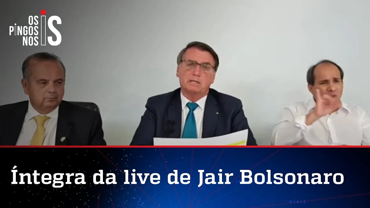 Live de Jair Bolsonaro de 10/02/22: Água no Nordeste