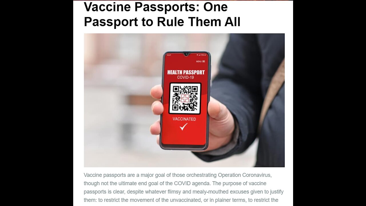 Passeport Vaccinal by Makia Freeman Journaliste Libre Américain