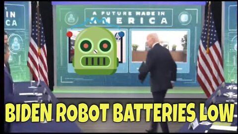 ROBOT PRESIDENT BIDEN’s Batteries are RUNNING LOW Today 🤖