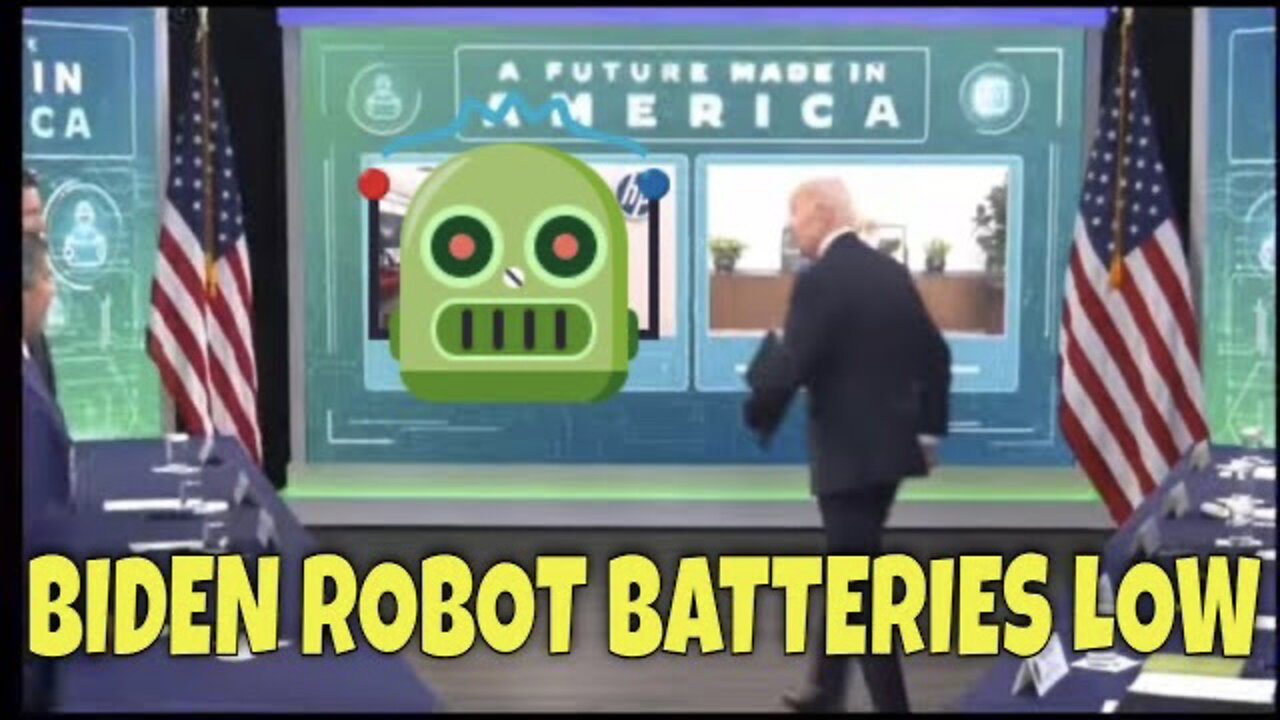 ROBOT PRESIDENT BIDEN’s Batteries are RUNNING LOW Today 🤖