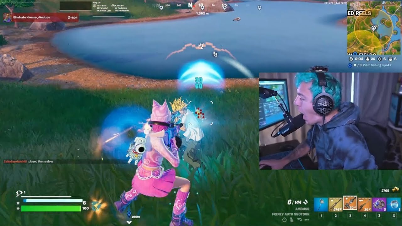 Ninja Got A Little TOO Excited...