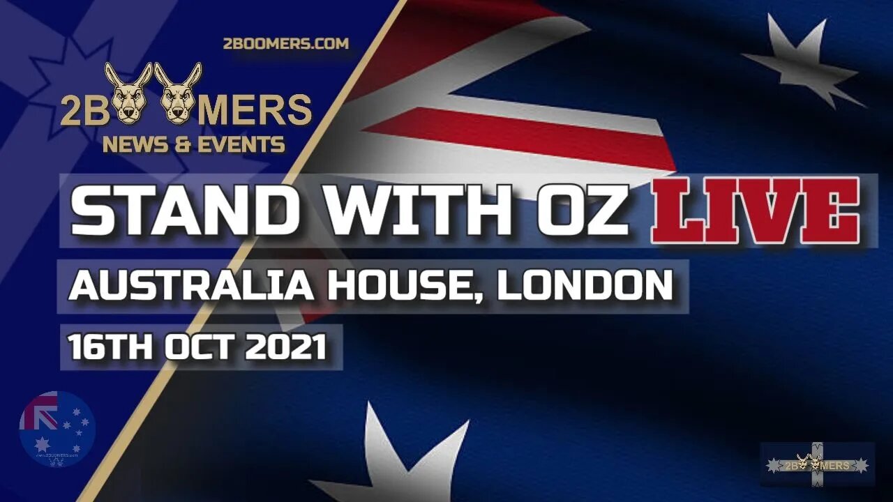 STAND WITH OZ PROTEST OUTSIDE AUSTRALIA HOUSE IN LONDON