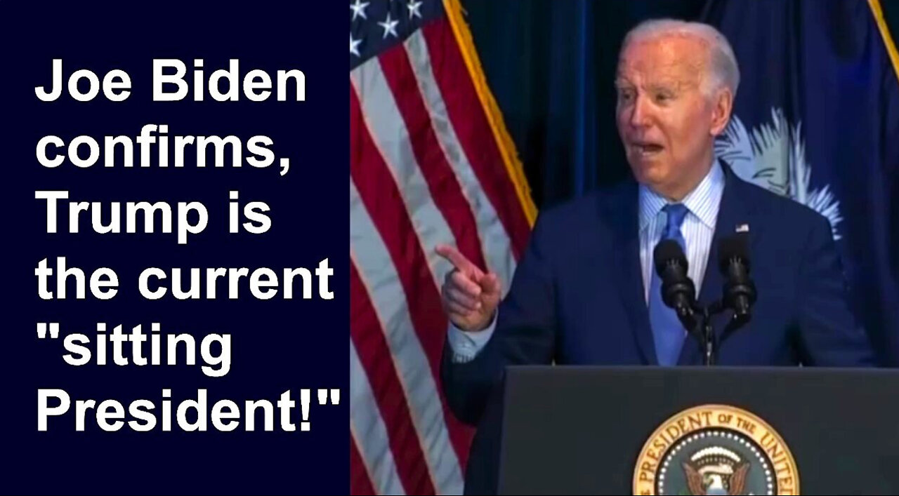 Joe Biden Confirms, Trump is the Current "Sitting President" Live on National TV!