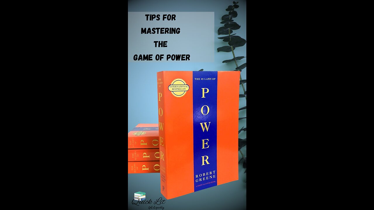 TIPS FOR MASTERING THE GAME OF POWER FROM THE BOOK THE 48 LAWS OF POWER #foryou #shortsfeed