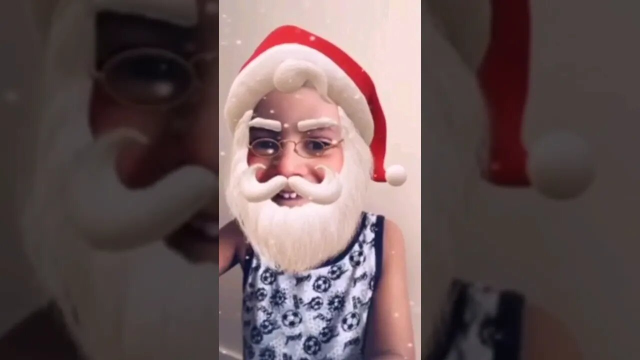 Mario with Santa filter.