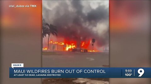 Maui wildfires burn out of control