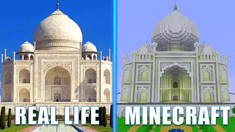 I built the 7 WONDERS OF THE WORLD in MINECRAFT!