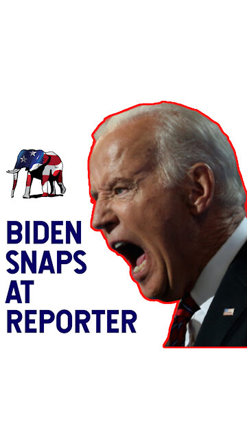 Biden Snaps At Reporter!
