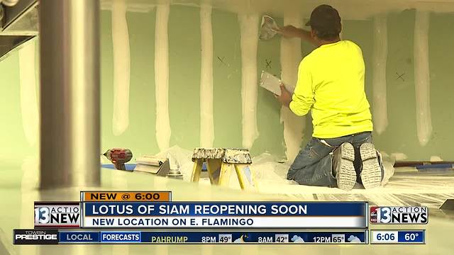 Lotus of Siam reopening soon