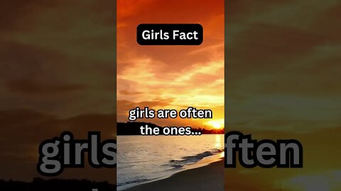 Girls Facts Part 4 in English.