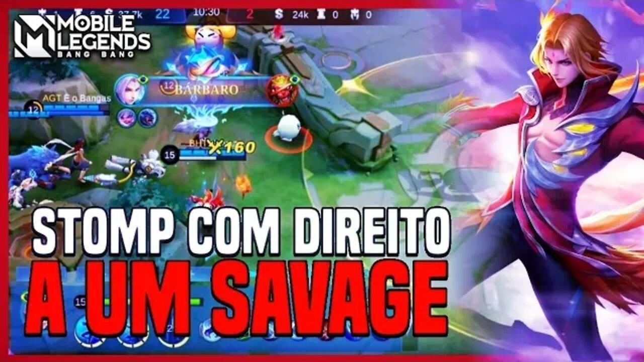 Como STOMPAR Uma PT e ACABAR Com o Jogo Com Savage | Partida Perfeita | MLBB