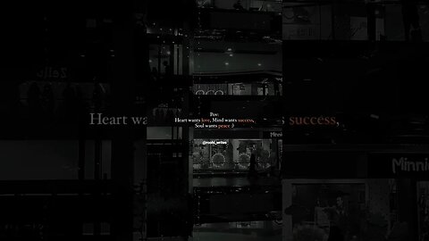 Heart wants love , Mind wants success , Soul wants peace :) ||Roohi Writes|| #hearttouching #heart