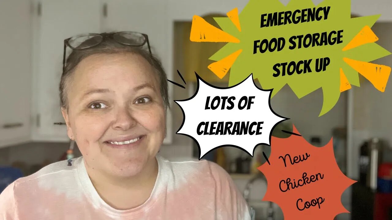 Emergency Food Storage Stock Up | LOTS of Clearance || NEW COOP FOR THE CHICKENS From Costway