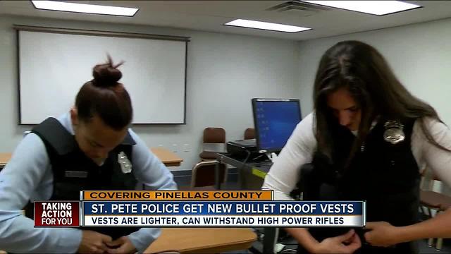 St. Pete Police get new body armor vests