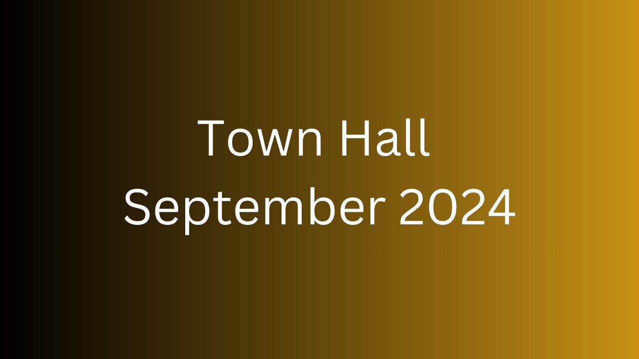 Epic TownHall Sept 2024 HCS Masterpeace News!!!