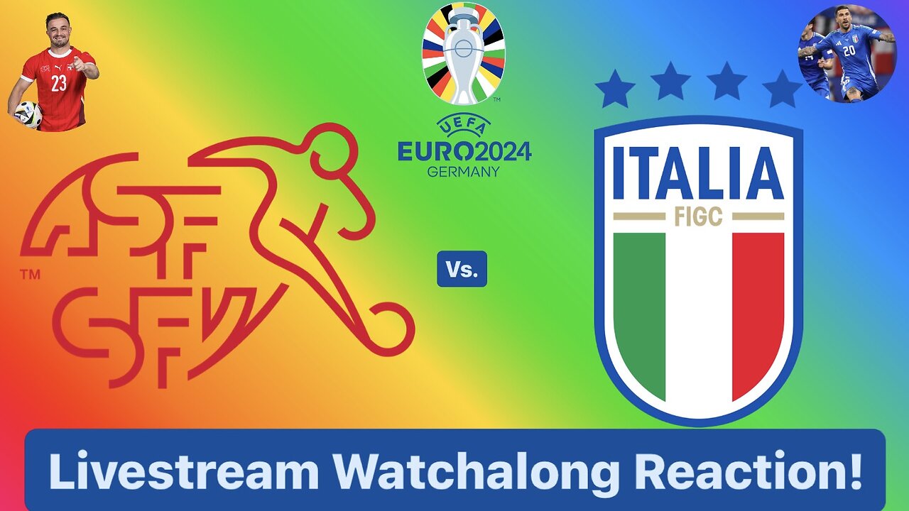 Switzerland Vs. Italy UEFA Euro 2024 Round of 16 Livestream Watchalong Reaction