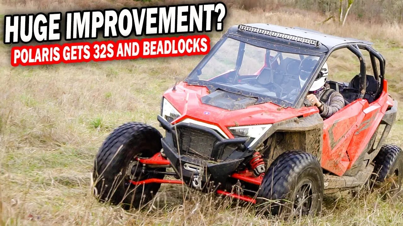 RZR Hits HUGE HOLE | BEADLOCKS & Km3s DIY install