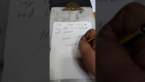 The simp fails to say NO to a woman's bad behavior