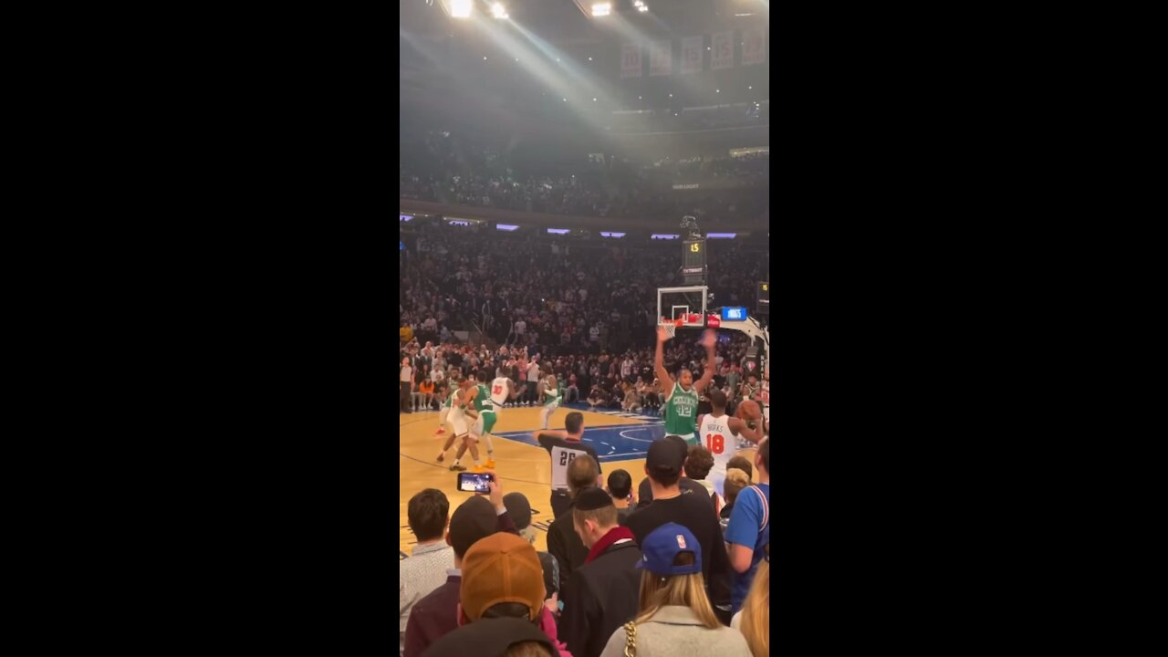 RJ Barrett made the winning 3-pointer against Celtics Tatum at Madison Square Garden i