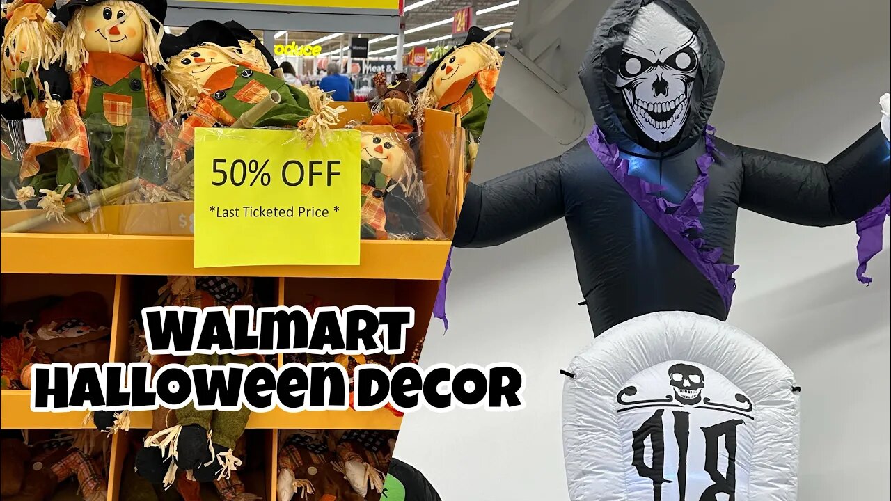 WALMART CLEARANCE HALLOWEEN DECORATIONS 👻 🎃