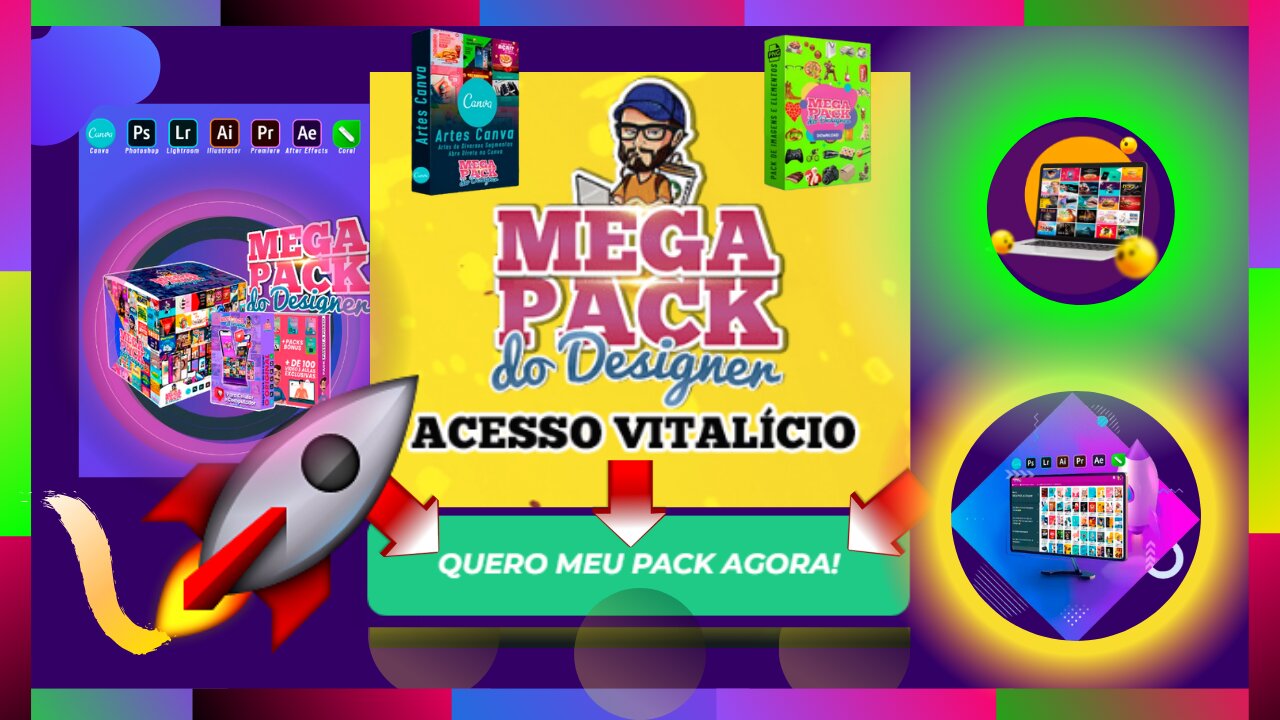 MEGA PACK DO DESIGNER - REI DOS PACK