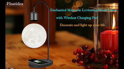 Floating Moon Lamp || Wireless Charging Pad