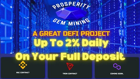 Prosperity Gem Mining DeFi Project Review | Important Updates | My Team Giveaway 🎁
