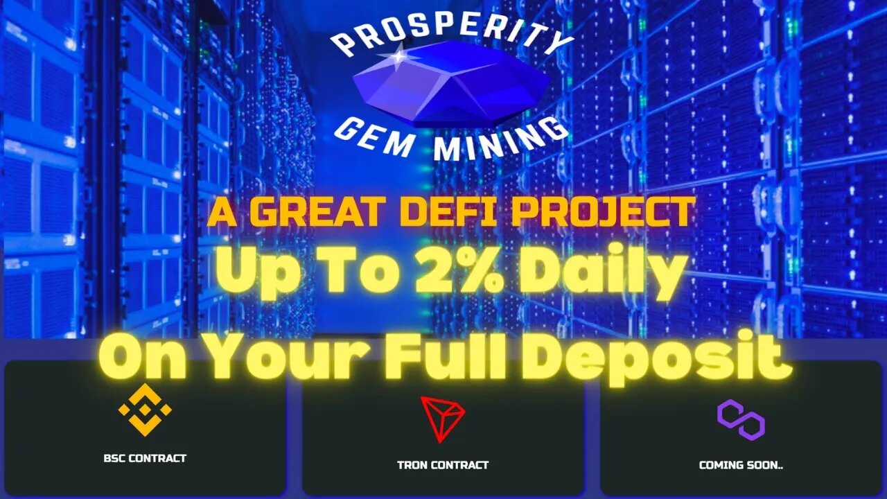 Prosperity Gem Mining DeFi Project Review | Important Updates | My Team Giveaway 🎁