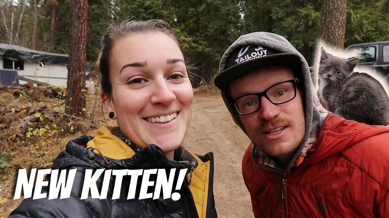 Getting Sh*t Done! Finishing Off Projects | Off Grid Weekend Chores | Meet Our New Kitty