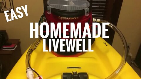 Homemade 5 Gallon Bucket Livewell Bait Tank