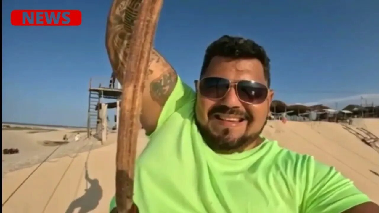 Turista filmou queda de tirolesa em Canoa Quebrada { VEJA O VÍDEO }