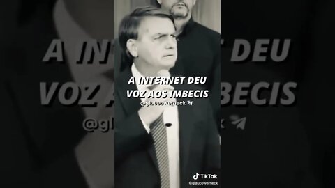 Chandão diz que a internet deu voz aos imbecis, Bolsonaro tem opinião contraria.