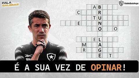 BRUNO LAGE CRIOU UMA CRISE? ELE APENAS QUIS BLINDAR O ELENCO? QUAL A SUA OPINIÃO?