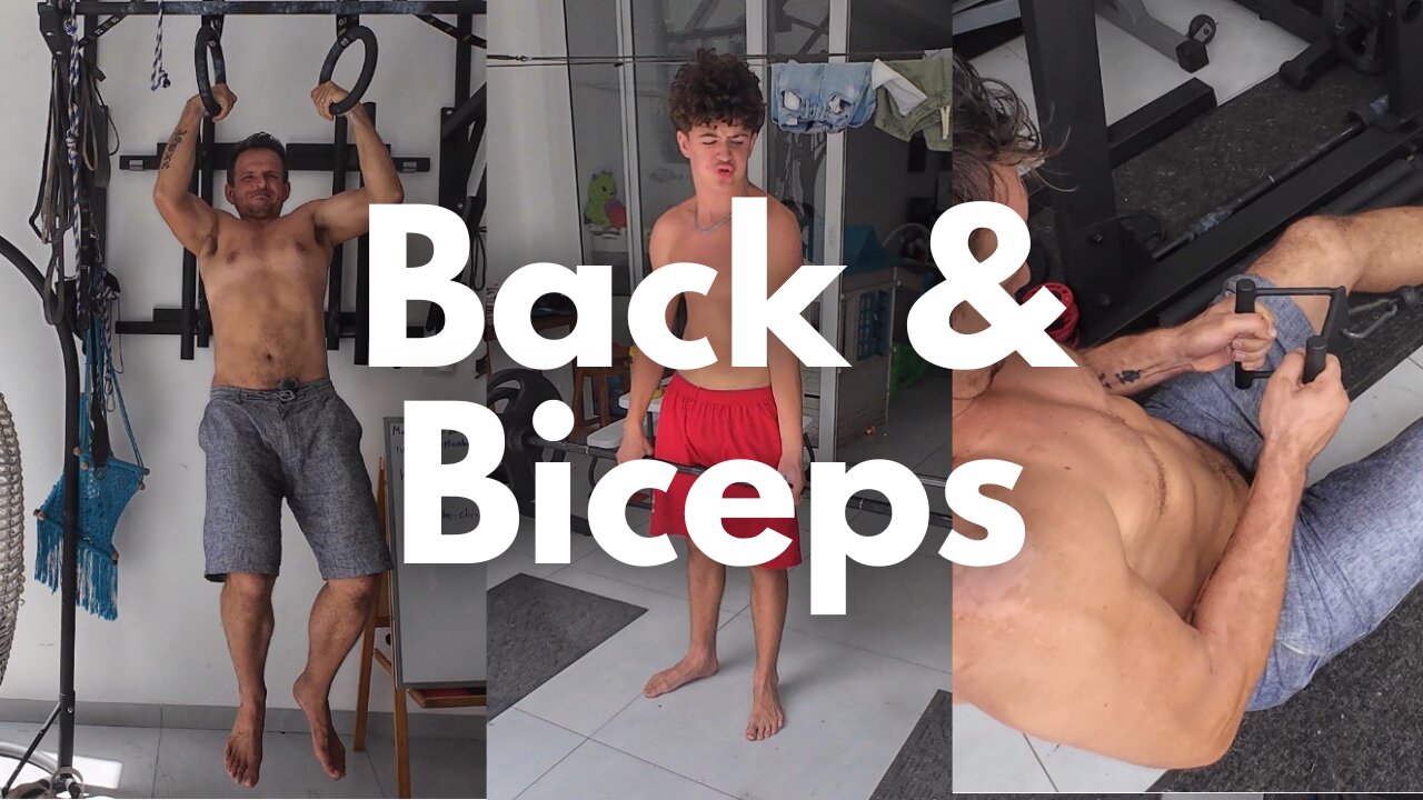 Father & Son Workout in Nicaragua - Cut Day 167 - Back & Biceps - Calisthenics Focused Exercises