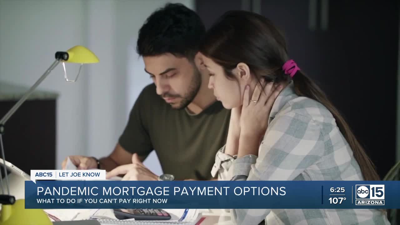 Pandemic mortgage payment options