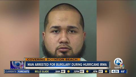 Boynton Beach man charged with burglary during Hurricane Irma