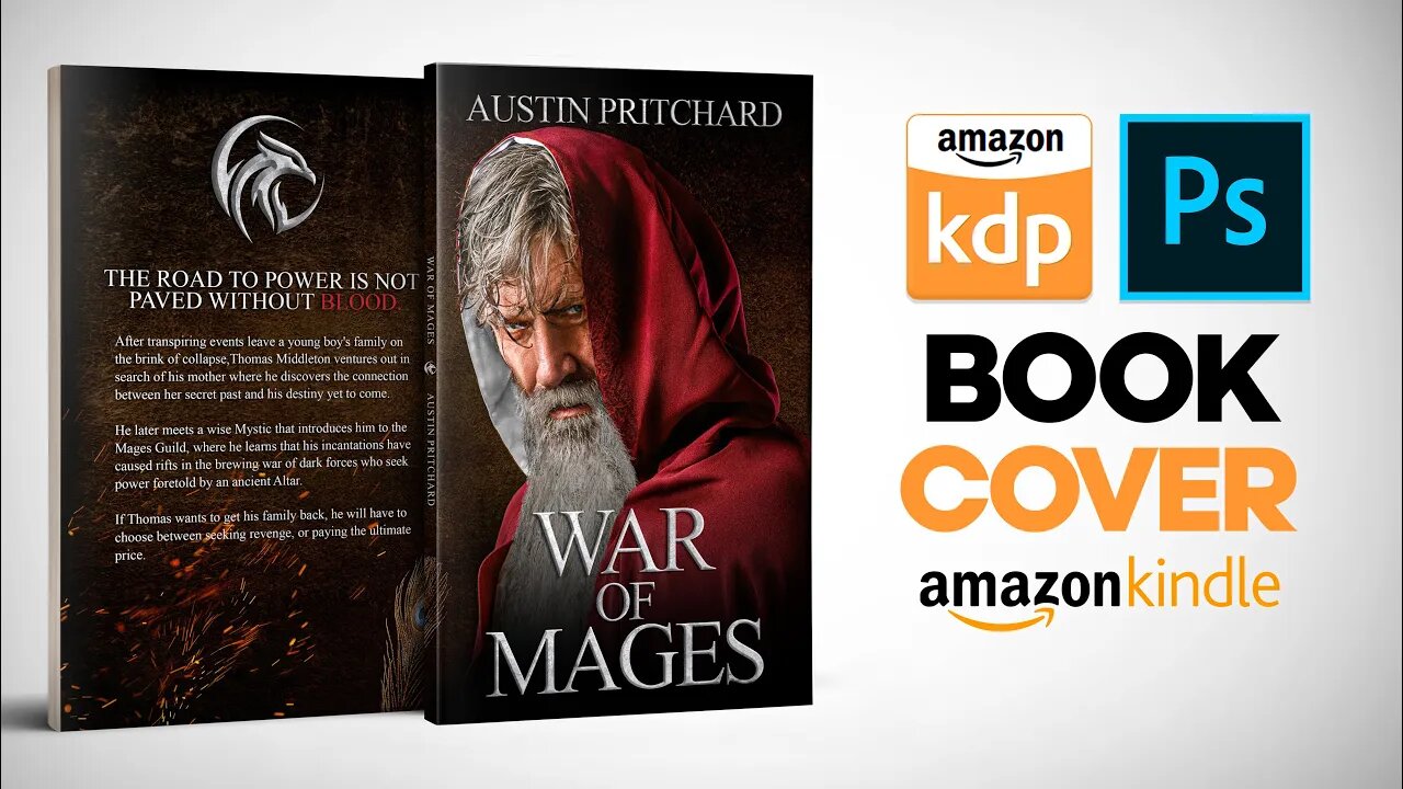 How To Create a Book Cover For Amazon KDP on Photoshop