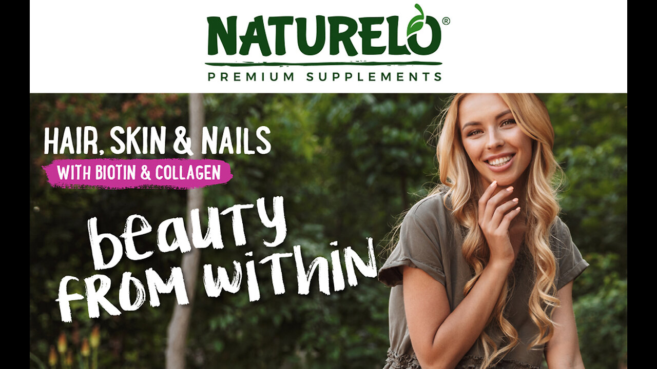 NATURELO Hair, Skin and Nails Vitamins - 5000 mcg Biotin, Collagen, Natural Vitamin E - Supplem...