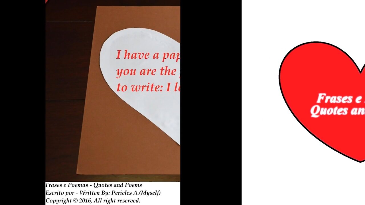 I have a paper heart, and you are pen that I need! [Quotes and Poems]